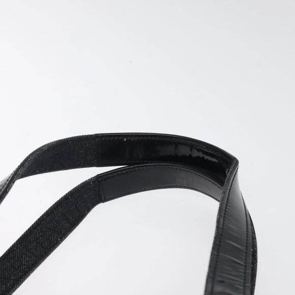 BVLGARI Logo Mania Shoulder Bag Canvas Black Silver - Picture 7 of 16